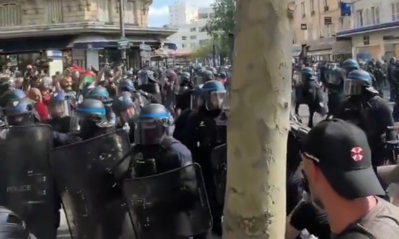 Polícia reprime manifestações na França no Dia do Trabalhador; veja vídeo