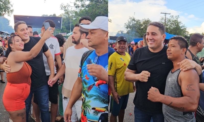 Simão Peixoto é recebido com carinho pela população que reconhece seu legado em Borba