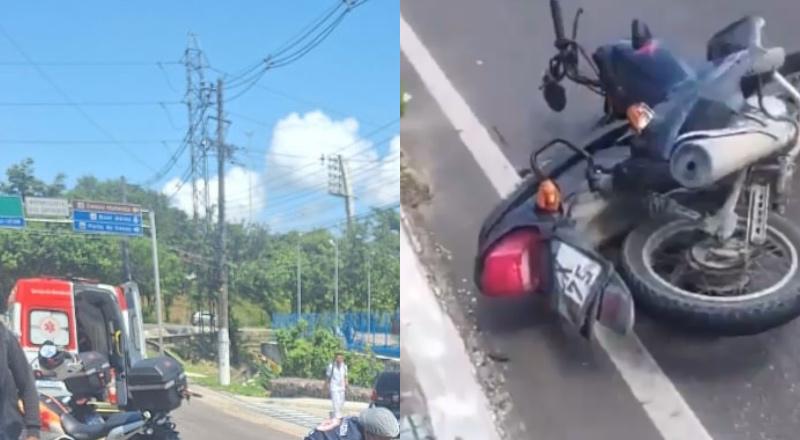 Grave acidente termina em morte na avenida Rodrigo Otávio; veja vídeo