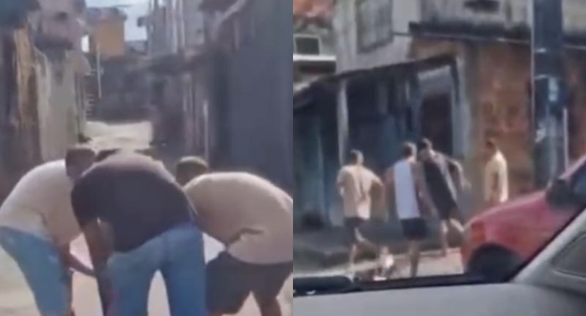 “Abraça esses parceiros”: jovem é enfiado dentro de buraco pelos próprios amigos durante briga em Manaus; veja vídeo