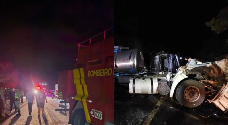 Tragédia na estrada: Grave acidente entre caminhões deixa três mortos