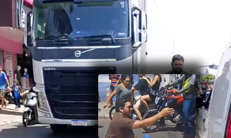 Homem fica gravemente ferido após ser atropelado por carreta em Manacapuru; veja vídeo