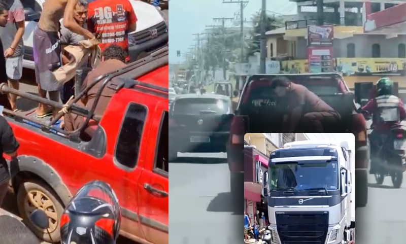 Sem ambulâncias em Manacapuru, homem atropelado por carreta é levado ao hospital em carro de frete; veja vídeo