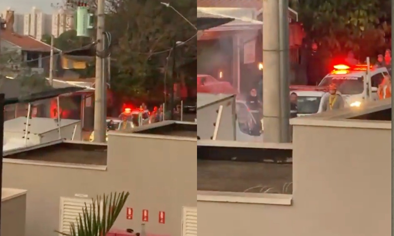 Vídeo chocante mostra momento em que homem morre eletrocutado ao tentar roubar fios de poste; veja vídeo