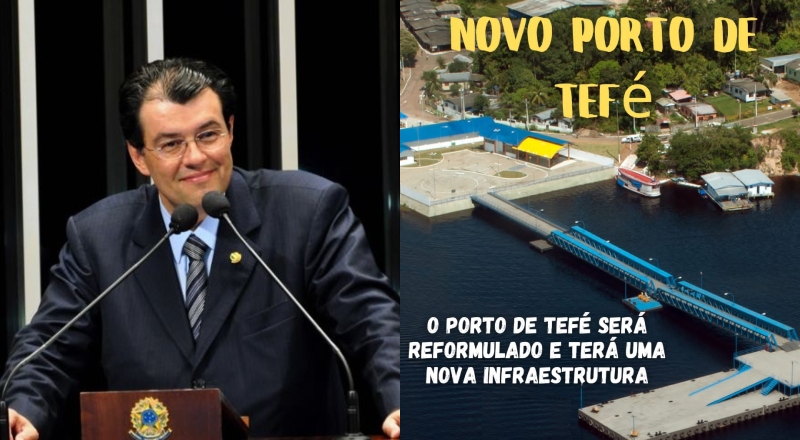 Senador Eduardo Braga celebra avanço nas obras do Porto de Tefé: “Mais conforto e respeito para o povo”; veja vídeo