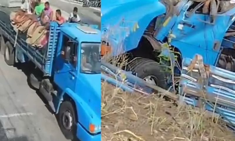 Caminhão que transportava trabalhadores na carroceria cai em ribanceira e deixa cinco mortos; veja vídeo