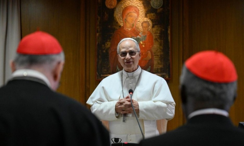 Papa Leão XIV diz que vai seguir caminho de Francisco em discurso a cardeais