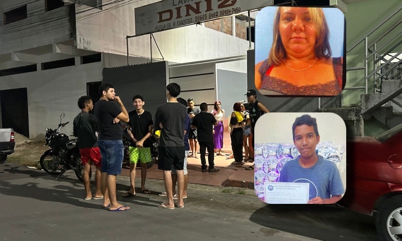 Mãe e filho que foram mortos por familiar são velados sob forte comoção no Jorge Teixeira; veja vídeo