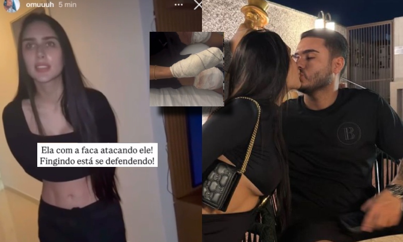 Urgente: blogueiro vaza vídeo onde Mariana Barroso ataca o ex e mostra as marcas das facadas; veja