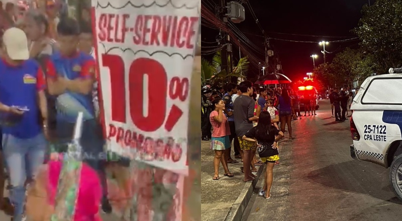 Morador de rua é espancado após empurrar idosa para ser atropelada em Manaus; veja vídeo