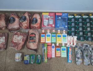Ladrão é preso após roubar 7 pacotes de picanha e outros produtos de mercadinho em Anori, interior do AM; veja