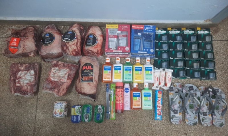 Ladrão é preso após roubar 7 pacotes de picanha e outros produtos de mercadinho em Anori, no AM; veja