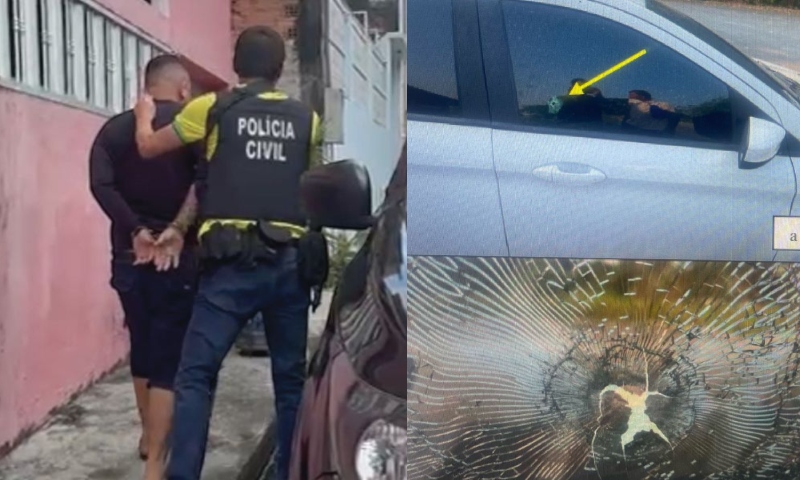 Homem é preso após atirar em mulher e deixá-la paraplégica em Manaus; veja vídeo
