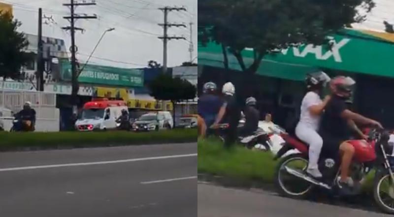 Urgente: grupo de motoqueiros persegue motorista bêbado após atropelamento em Manaus; veja vídeo