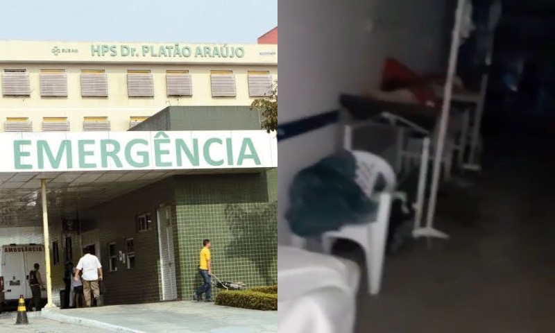 Vídeo mostra desespero de trabalhadores durante a falta de energia no Hospital Platão Araújo; veja