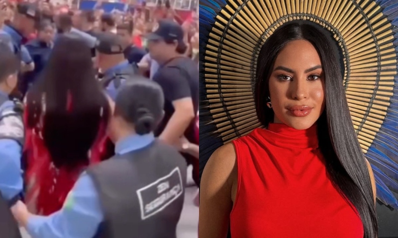 Isabelle Nogueira é criticada por ser escoltada por seguranças durante evento em Manaus; veja vídeo