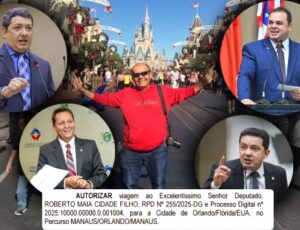 Escândalo: deputados do Amazonas embarcam para Orlando com dinheiro público e levam “influencer” de turismo na bagagem; veja