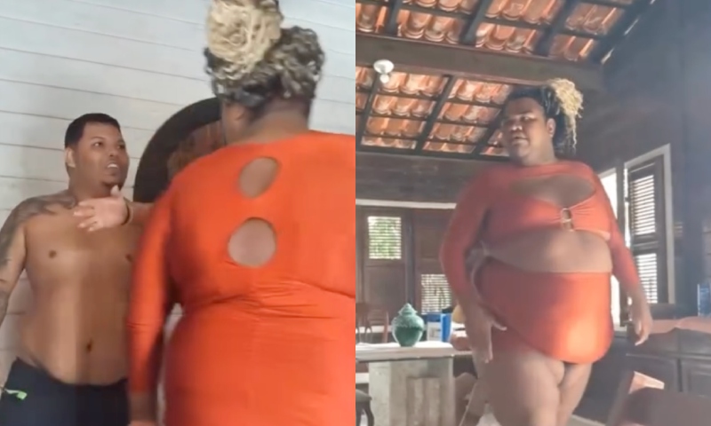 Influenciadora ‘Nutela’ perde a paciência e ‘amassa’ blogueiro dentro da Mansão Crazy; veja vídeo