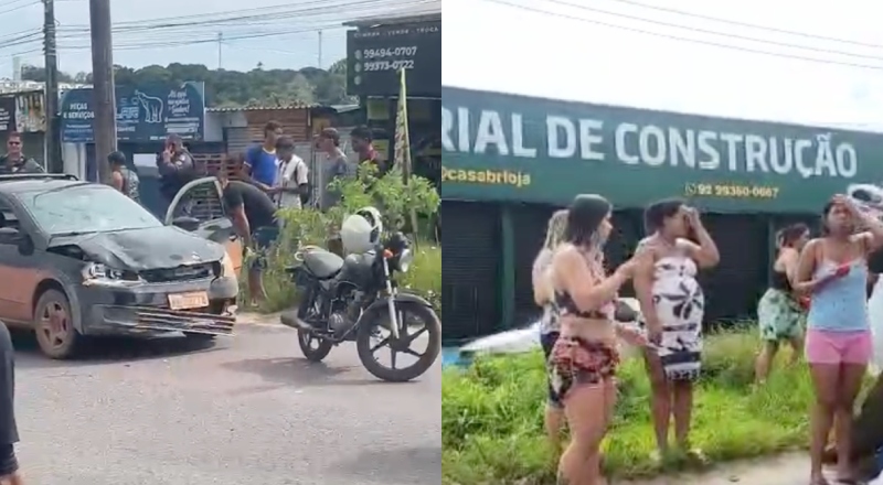 Urgente: crianças são atropeladas na zona Norte de Manaus; veja vídeo