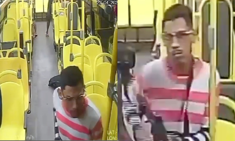 Procurados: polícia divulga imagens de dois bandidos que assaltaram ônibus em Manaus; veja vídeo