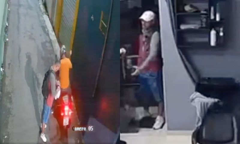 Dono de Barbearia na Constantino Nery pede ajuda para identificar assaltantes em Manaus; veja vídeo