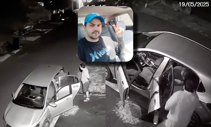 Tudo filmado: homem com tornozeleira eletrônica é executado por pistoleiro misterioso; veja vídeo