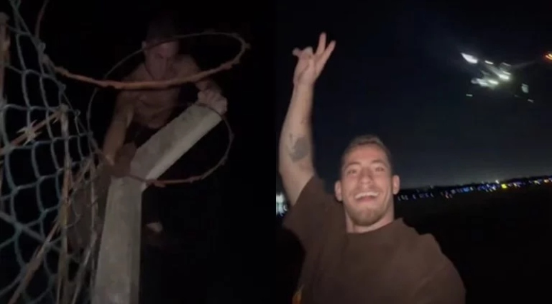 Blogueiro invade pista de aeroporto para ganhar likes e coloca vidas em risco; veja vídeo
