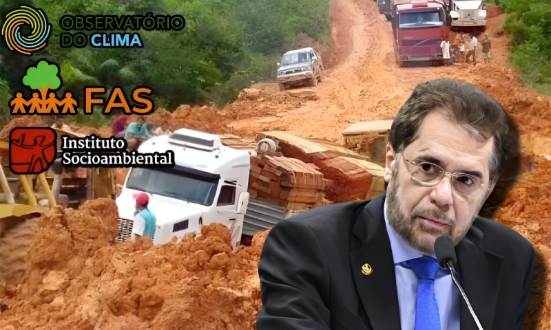 “Estiagem se aproxima e o AM permanece isolado”: saiba quais são as ONGs que sabotam a BR-319 e a luta do senador Plínio Valério