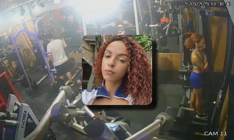 Veja momento em que mulher de 22 anos morre dentro de academia