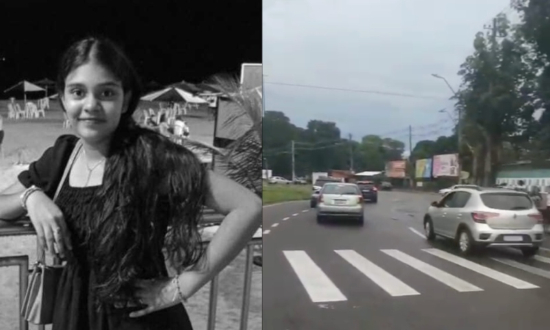 Estudante de 13 anos morre após ser atropelada em faixa de pedestres em Manaus; veja vídeo