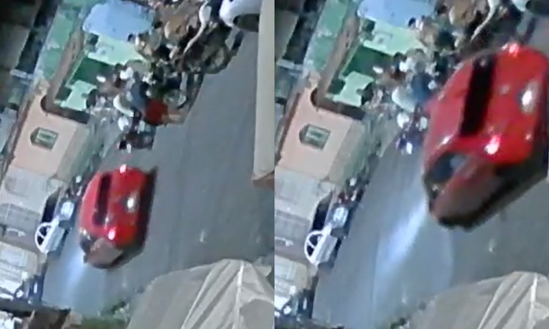 Veja momento em que pistoleiros saem de carro e atiram para matar no bairro Santa Luzia, em Manaus