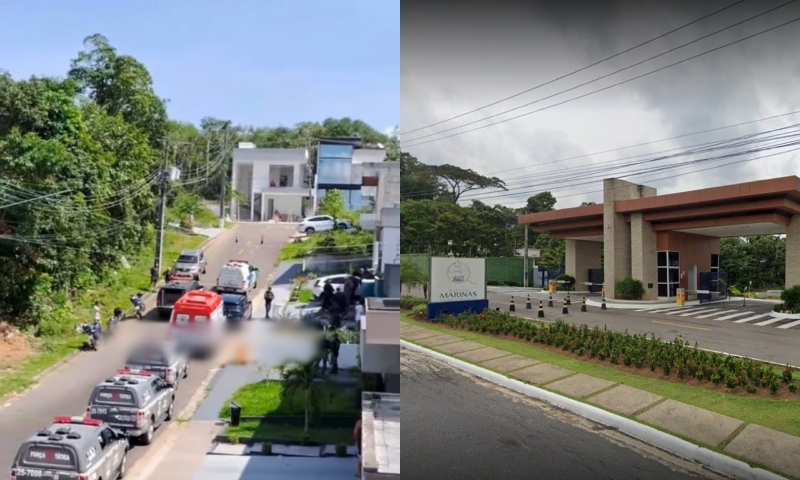 Urgente: homem faz refém no condomínio de luxo Quinta das Marinas e tenta atacar policiais em Manaus; veja vídeo