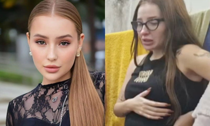 Blogueira Any Awuada, que ficou famosa por ‘ficar com Neymar’, chora ao mostrar cela onde vive; veja vídeo