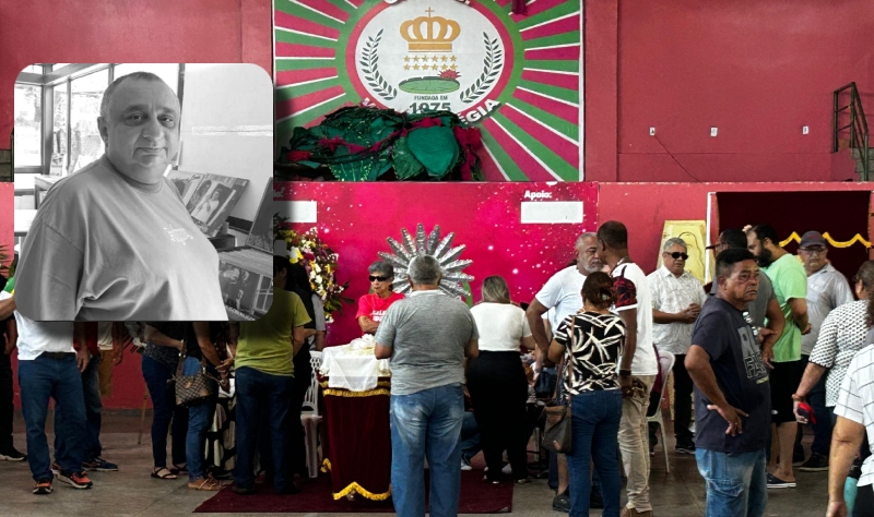 O último adeus: amigos e familiares se despedem do sambista Paulo Onça em Manaus; veja vídeo