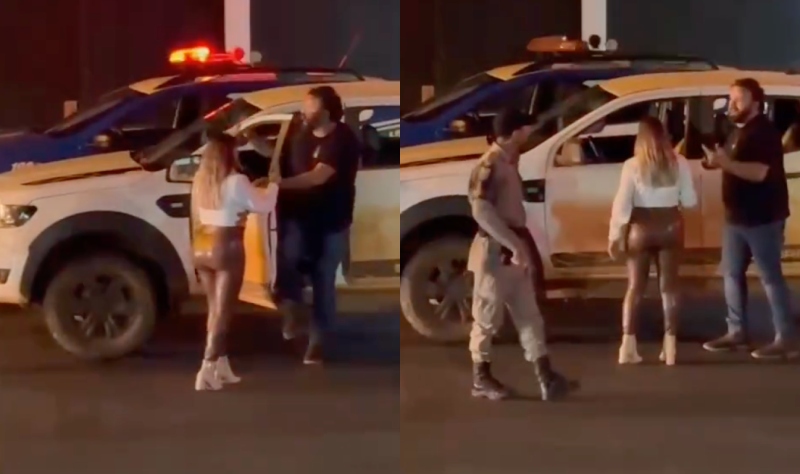 ‘Valentão’ é nocauteado ao tentar agredir policial; veja vídeo