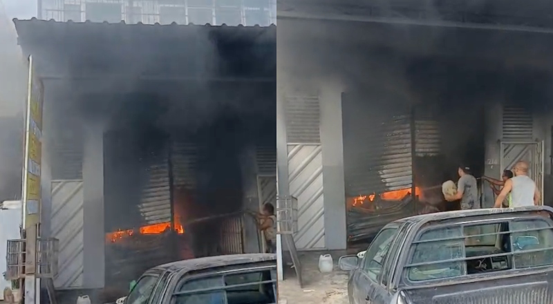 Incêndio deixa moradores em pânico no bairro Educandos; veja vídeo