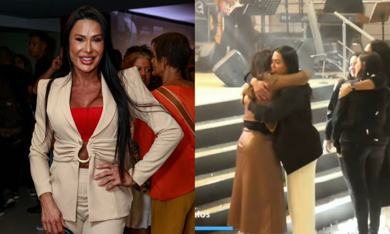 Gracyanne Barbosa aceita Jesus em igreja no Rio de Janeiro; veja vídeo