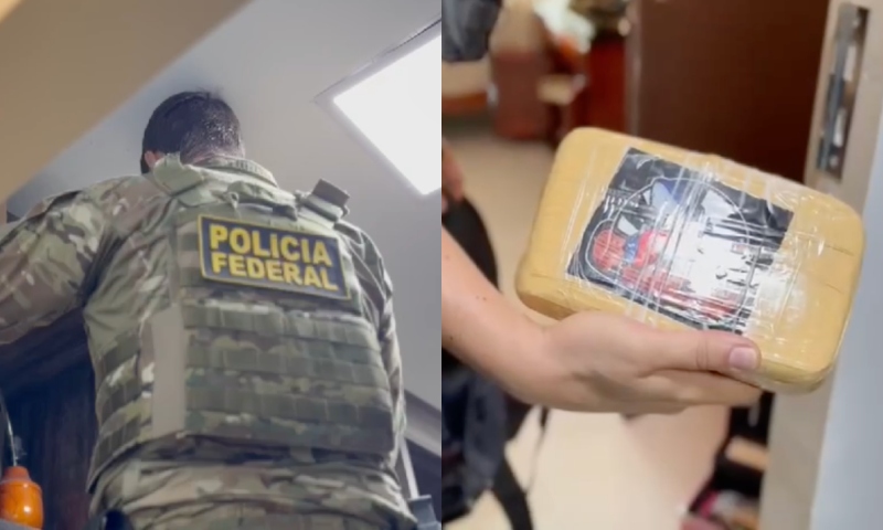 “Olha o Baby Shark!”: agentes da PF ‘vibram’ ao encontrarem drogas em fundo falso de armário em residência de luxo em Manaus; veja vídeo
