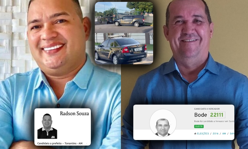 Ex-vereadores de Tonantins e Santo Antônio do Içá são alvos da PF por tráfico de drogas e lavagem de dinheiro no AM; veja