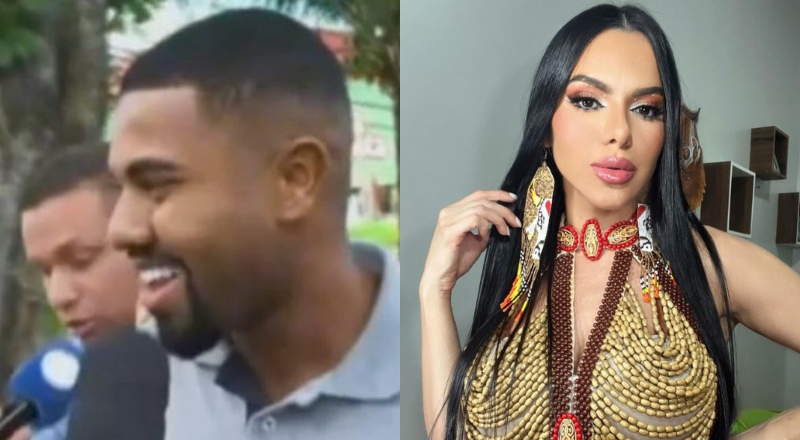 Davi Brito deixa delegacia rindo e comendo pipoca após depor por ameaçar ex-namorada manauara; veja vídeo