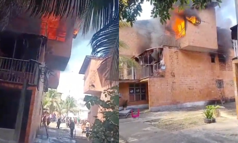 Urgente: apartamento pega fogo no Prosamim e deixa várias pessoas da mesma família com queimaduras; veja vídeo