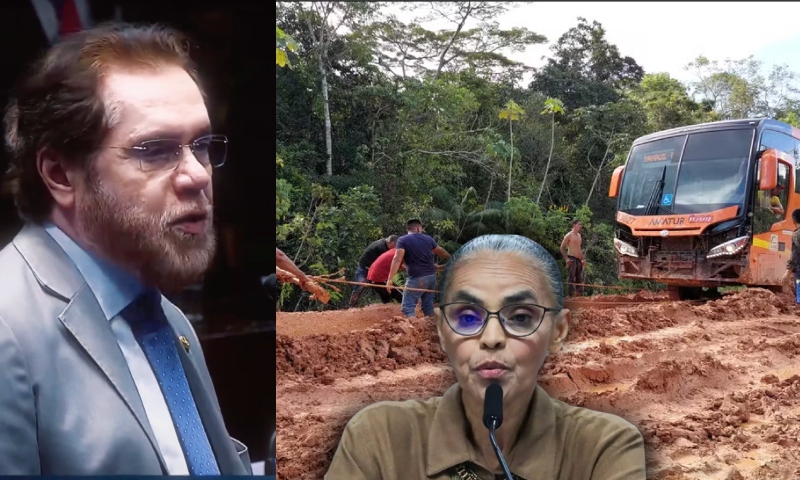 Senador Plínio Valério rebate Marina Silva e defende BR-319: “Não é luxo, é necessidade, é dignidade”;  veja vídeo