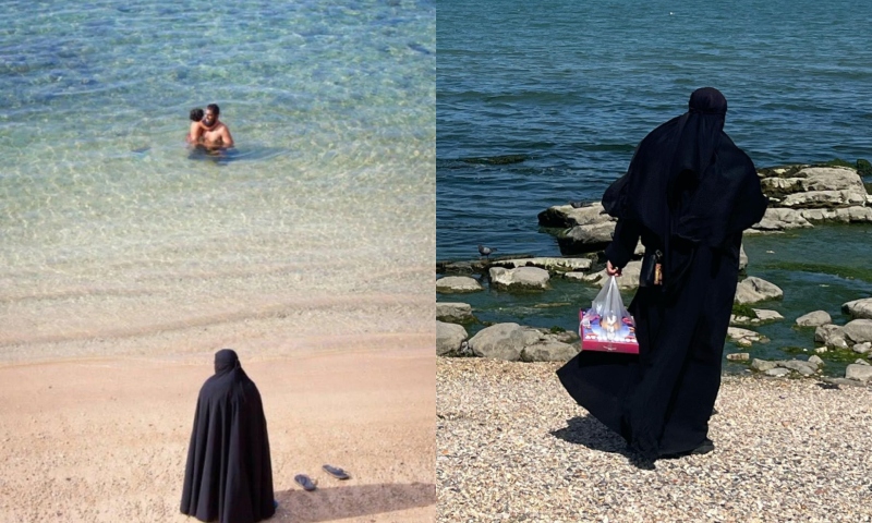Foto na praia provoca reflexão sobre liberdade das mulheres sob domínio do Islã