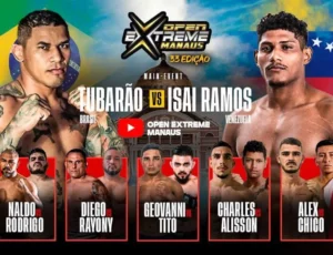 "É neste domingo!": lutadores de MMA, Kickboxing e Jiu-Jitsu se enfrentam no Open Extreme 33, em Manaus; saiba detalhes