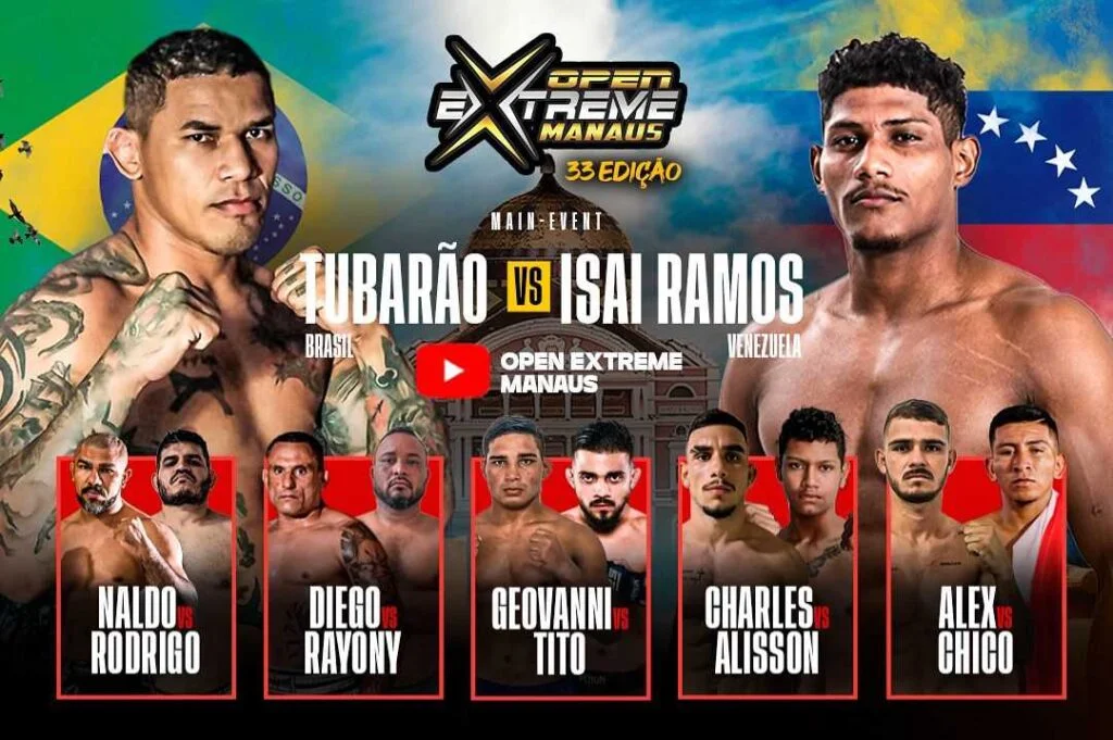 “É neste domingo!”: lutadores de MMA, Kickboxing e Jiu-Jitsu se enfrentam no Open Extreme 33, em Manaus; saiba detalhes