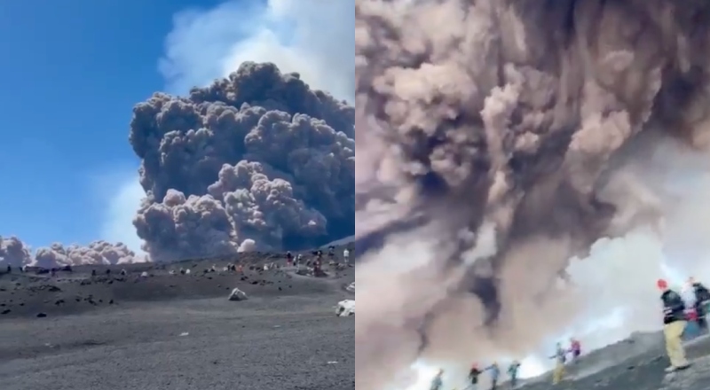 Vídeos impressionantes mostram erupção do vulcão ativo mais alto da Europa; veja