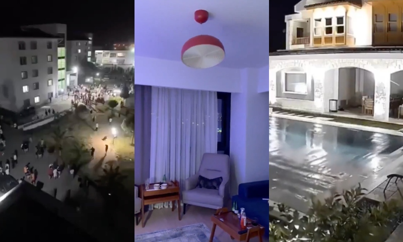 Momentos de pânico: câmeras de segurança filmam terror causado pelo terremoto na Turquia; veja