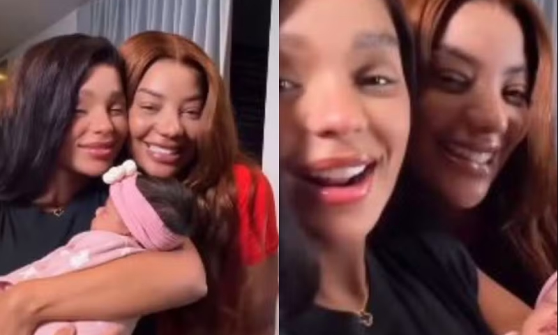 Ludmilla e Brunna Gonçalves mostram o rostinho de Zuri pela 1ª vez; veja