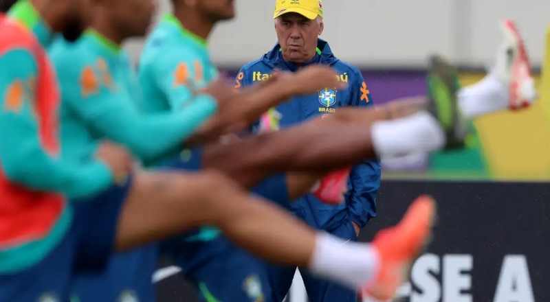 Brasil enfrenta Equador na estreia do italiano Carlo Ancelotti