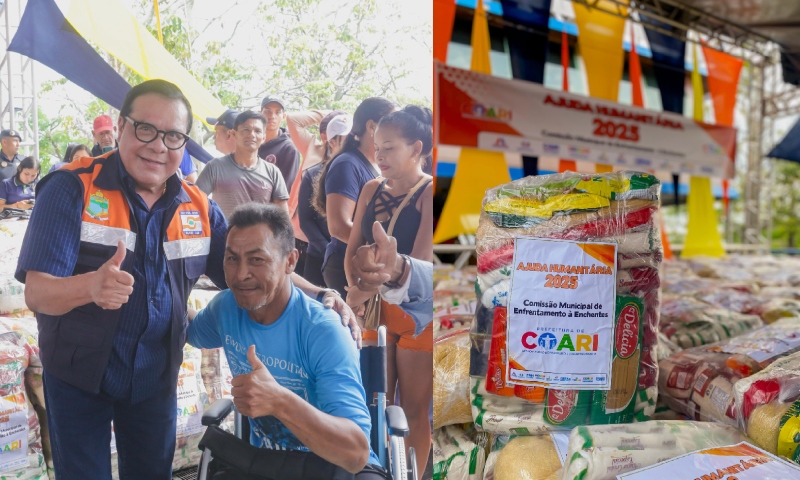 Adail Pinheiro lidera resposta humanitária e leva esperança às famílias afetadas pela cheia em Coari; veja